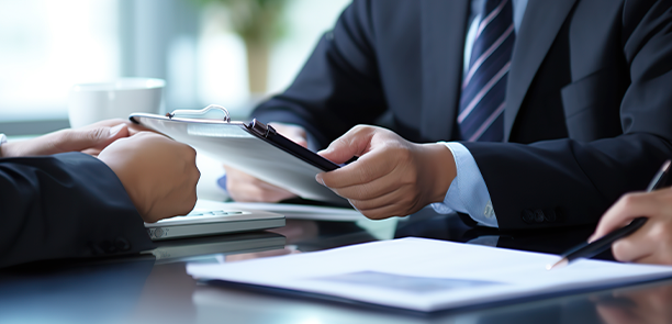 business-professionals-reviewing-documents