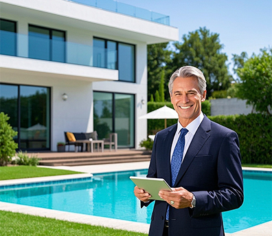 man-suit-with-tablet-front-house